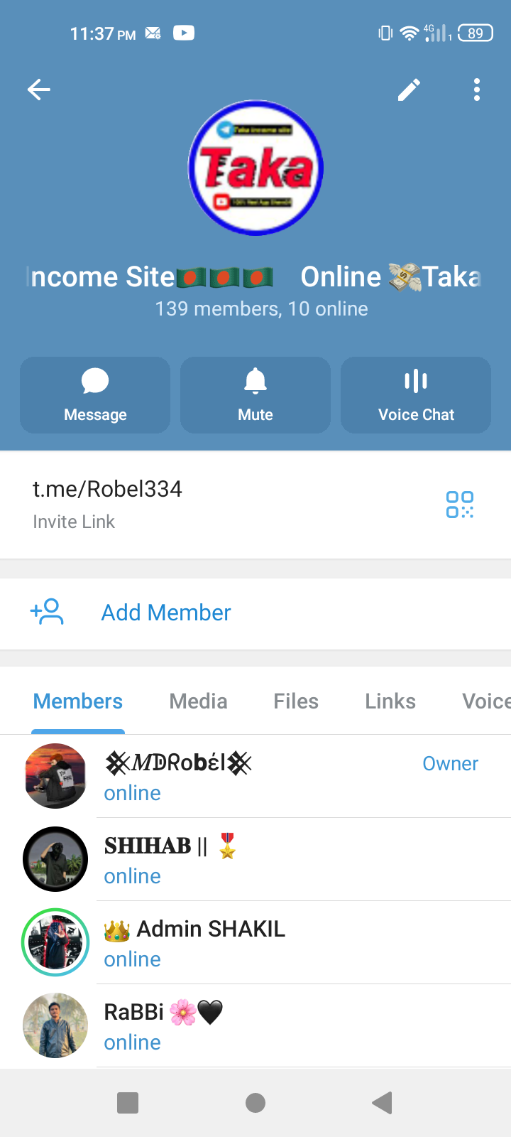 Mini telegram channel